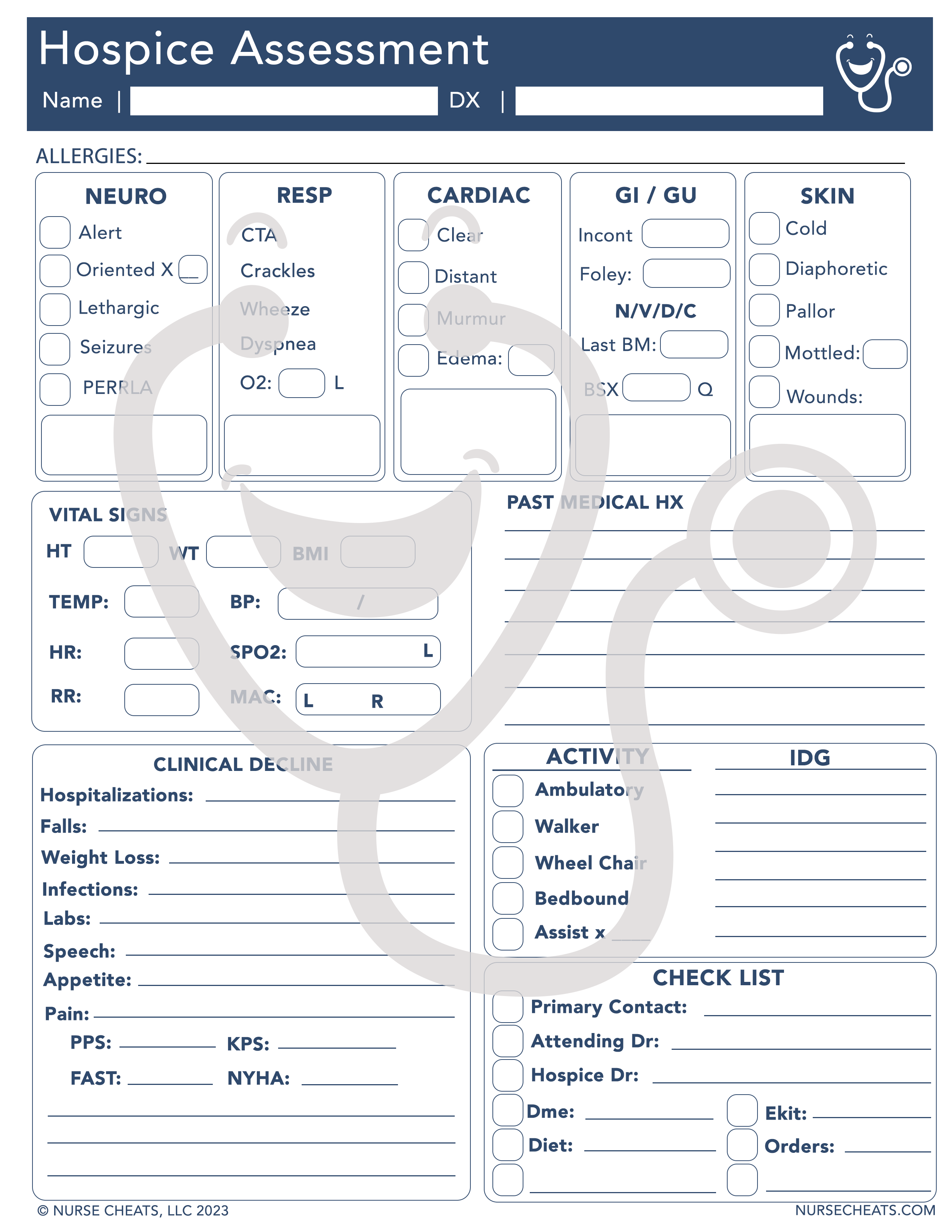 Hospice Assessment Form