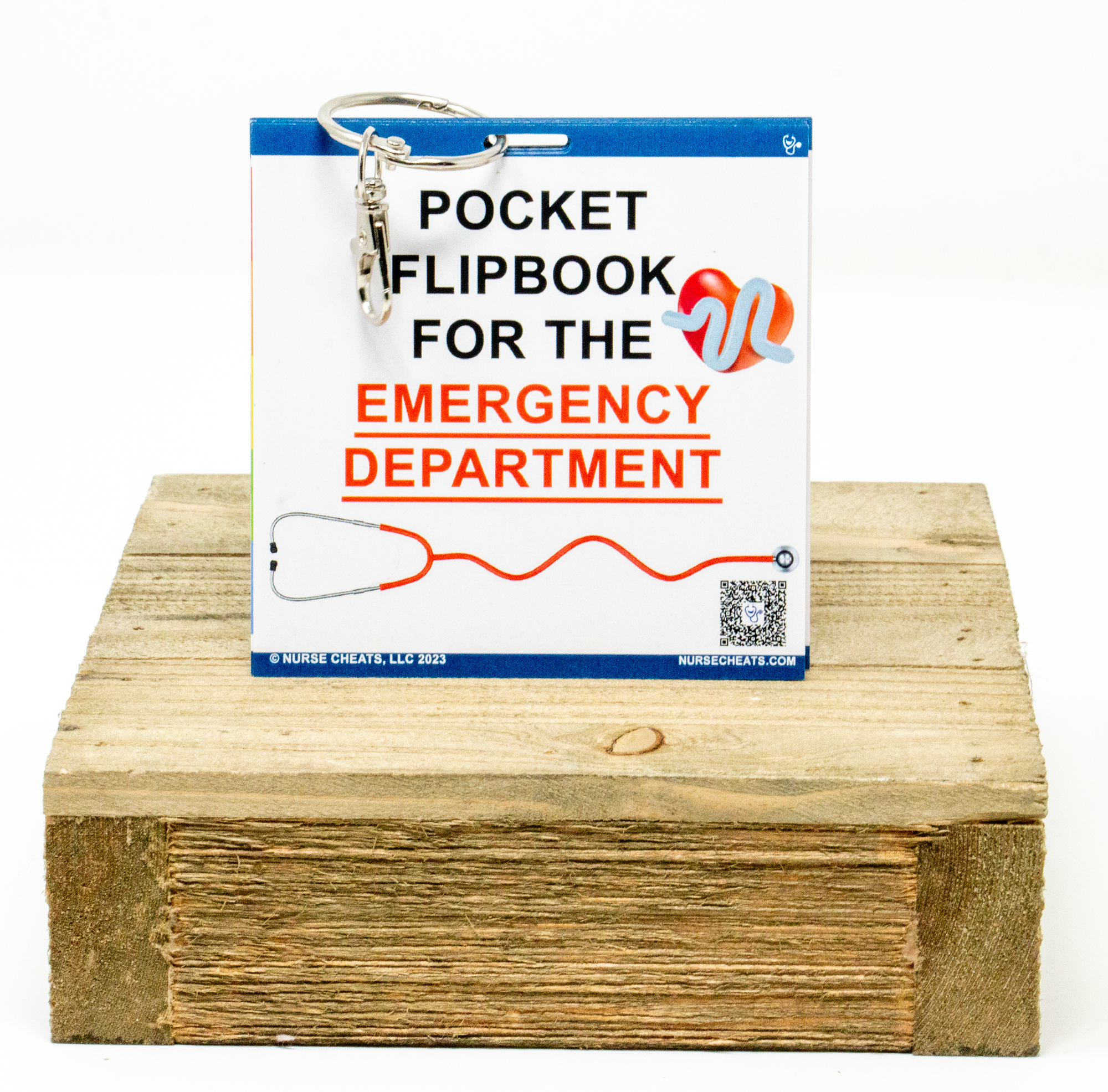 Our ER Flip Book is the perfect emergency medicine guide for any medical professional. Packed with concise instructions on how to handle a variety of medical emergencies, this flip book is a must-have for any emergency room. Stay prepared with the ER Flip Book.