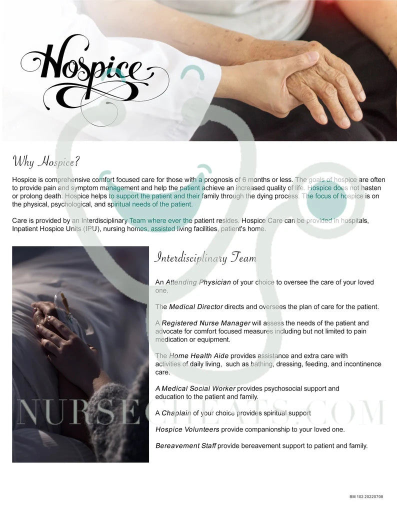Patient Education - Hospice Education Piece
