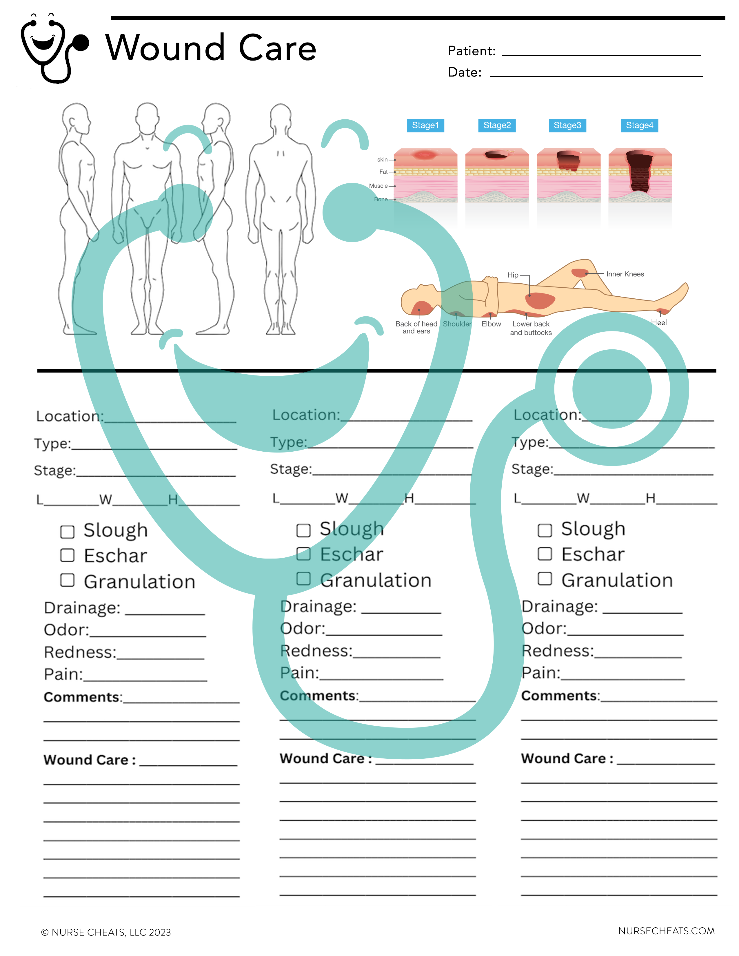 This small bundle comes with three badge buddies and a downloadable form for copying. The included badge buddies are the FAST Badge, PPS Badge, and Hospice Pain Management.