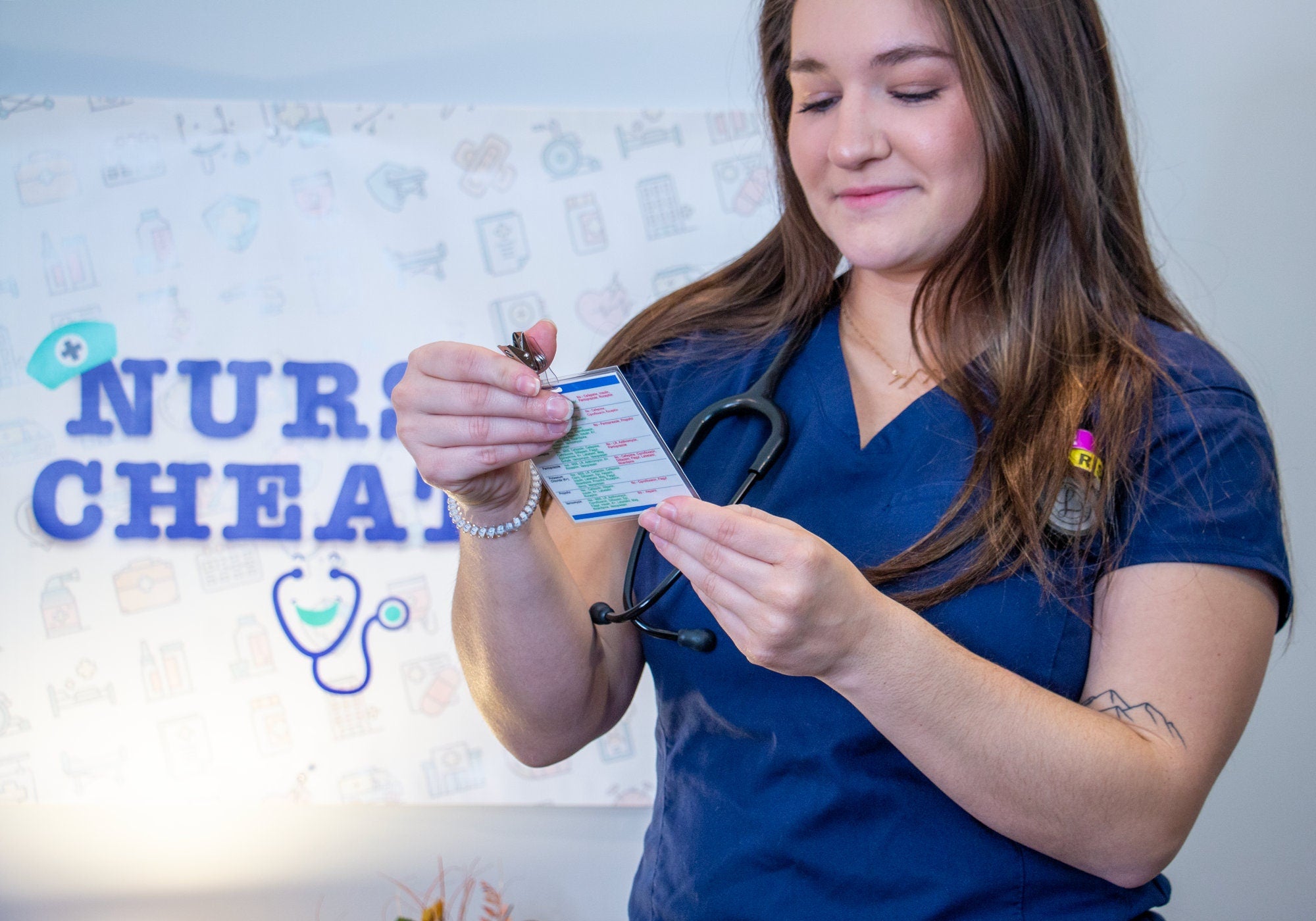 This ER IV Drug badge is perfect for new nurses working in an emergency care scenario.