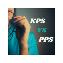 KPS vs PPS scale Hospice or palliative care. Women in scrubs thinking with glasses in mouth