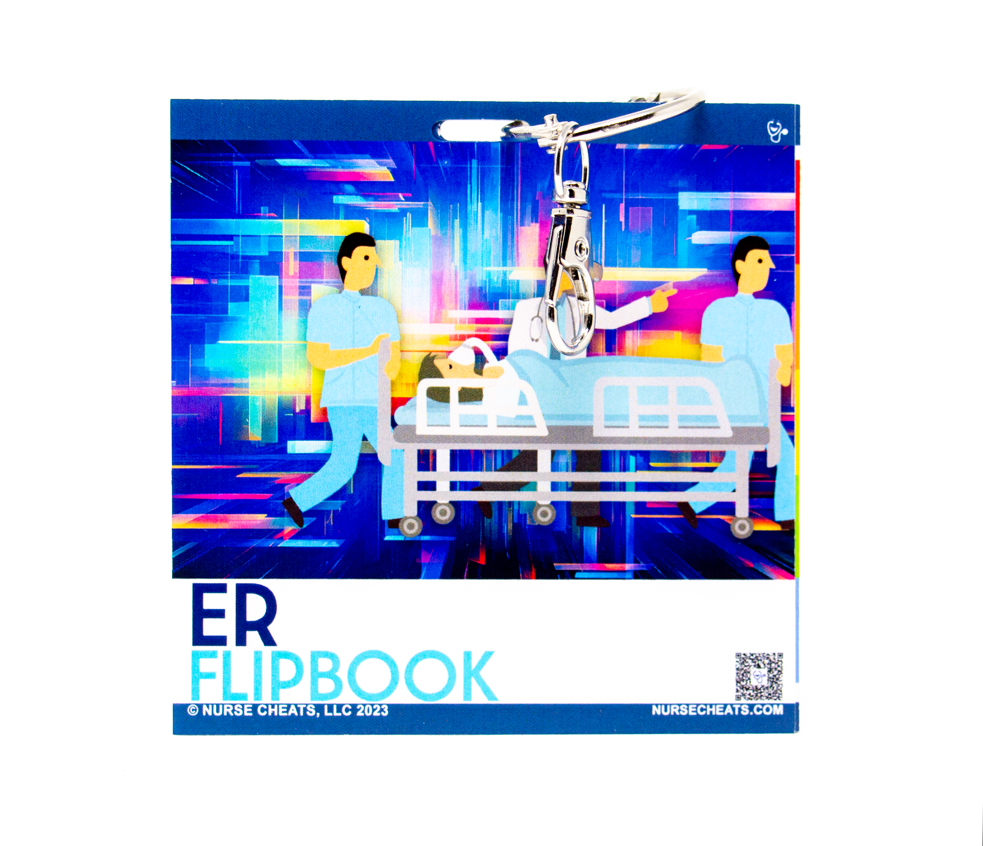 Our ER Flip Book is the perfect emergency medicine guide for any medical professional. Packed with concise instructions on how to handle a variety of medical emergencies, this flip book is a must-have for any emergency room. Stay prepared with the ER Flip Book.