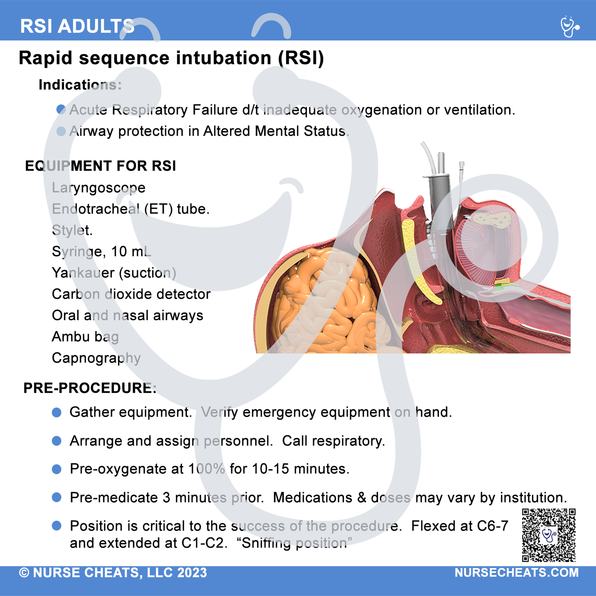 Rapid Sequence Intubation (RSI) badge for nurses