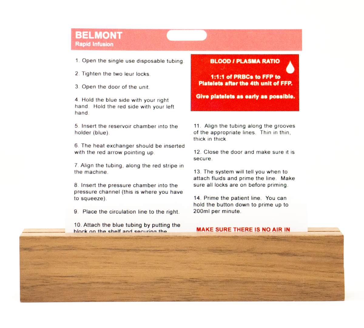 Rapid Infusion Badge Buddy for Trauma Nurses